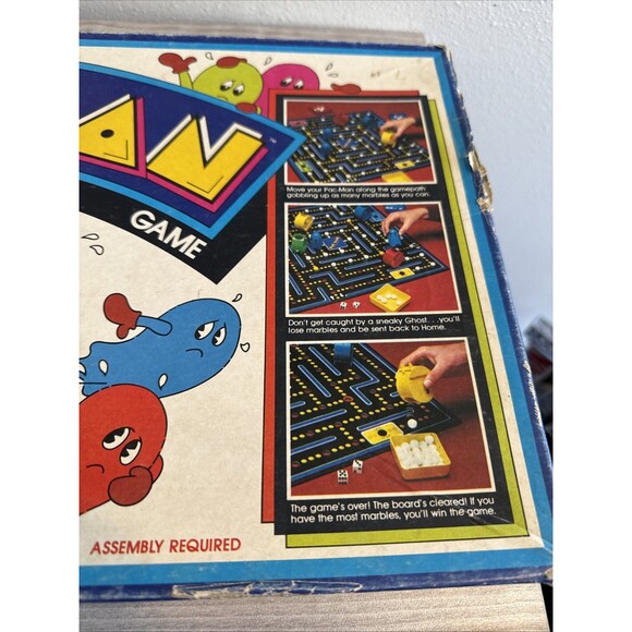 Vintage 1980 Milton Bradley Pac-Man Board Game - Complete CIB Pac Man Arcade - Picture 8 of 13